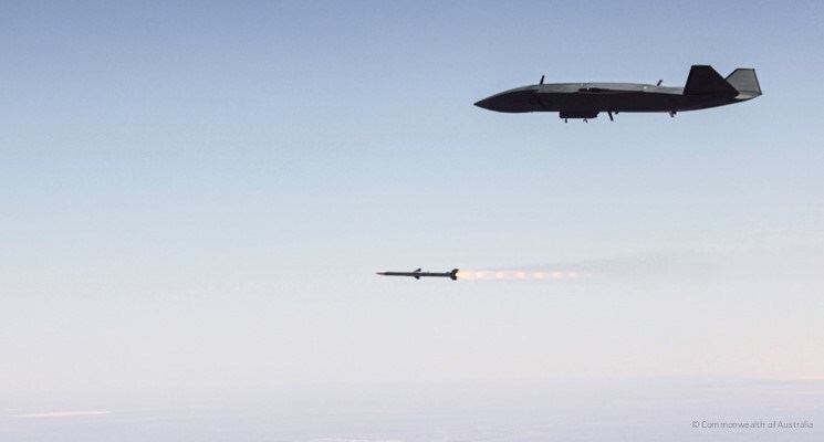 Запуск ракети AIM-120 з БПЛА MQ-28 Ghost Bat