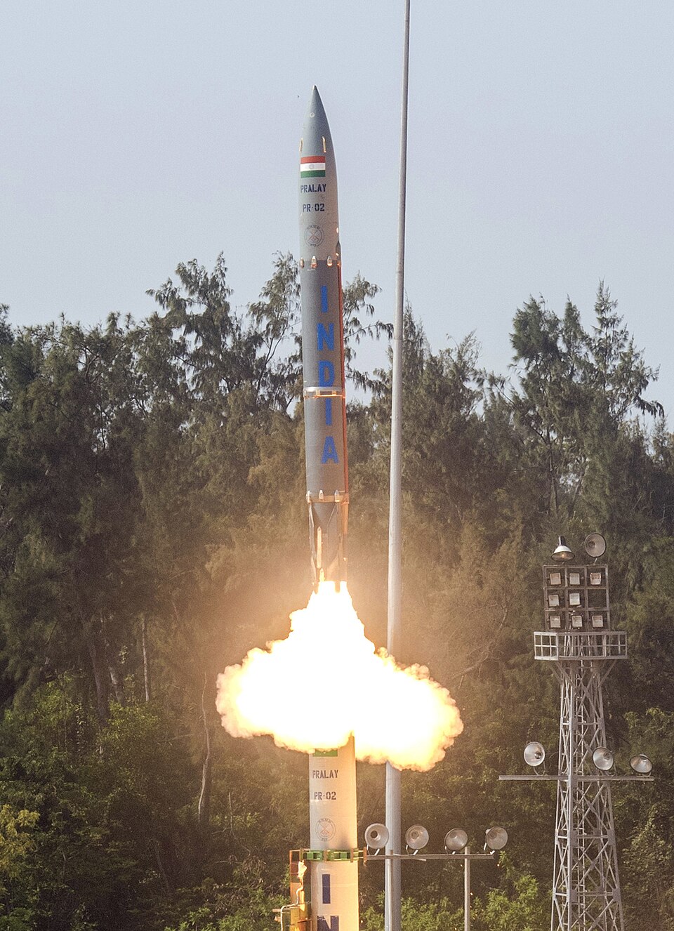 Випробування індійської балістичної ракети Pralay у 2021 році