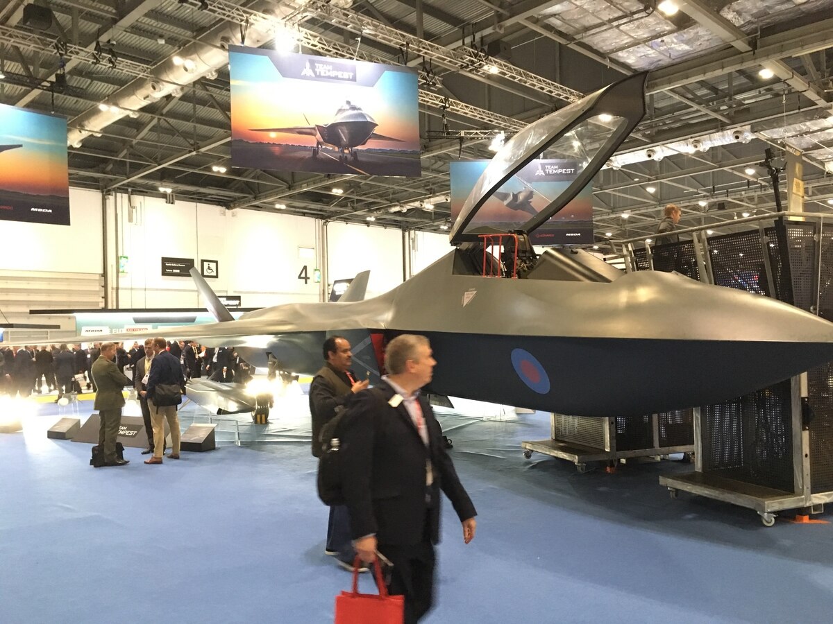 
         Tempest fighter mock-up at DSEI 2019 in London
        