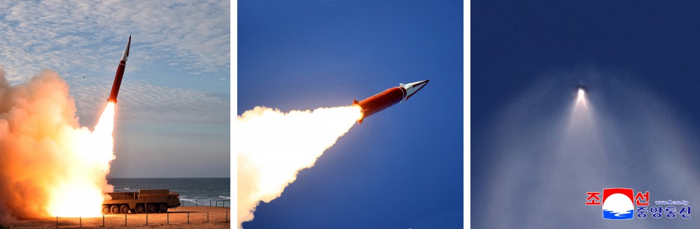 Північнокорейська Hwasong-11Ma-1 із новою пусковою установкою під час випробувань 20 вересня