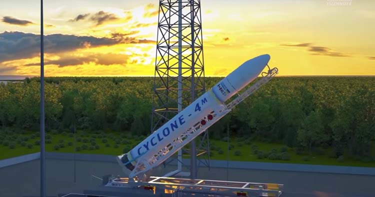 Циклон-4М від КБ Південне - це двоступенева ракета-носій середнього класу для виведення космічних апаратів на низькі навколоземні орбіти.