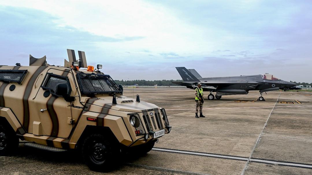 Британський F-35B, який на тривалий час "застряг" в Індії, фото з відкритих джерел