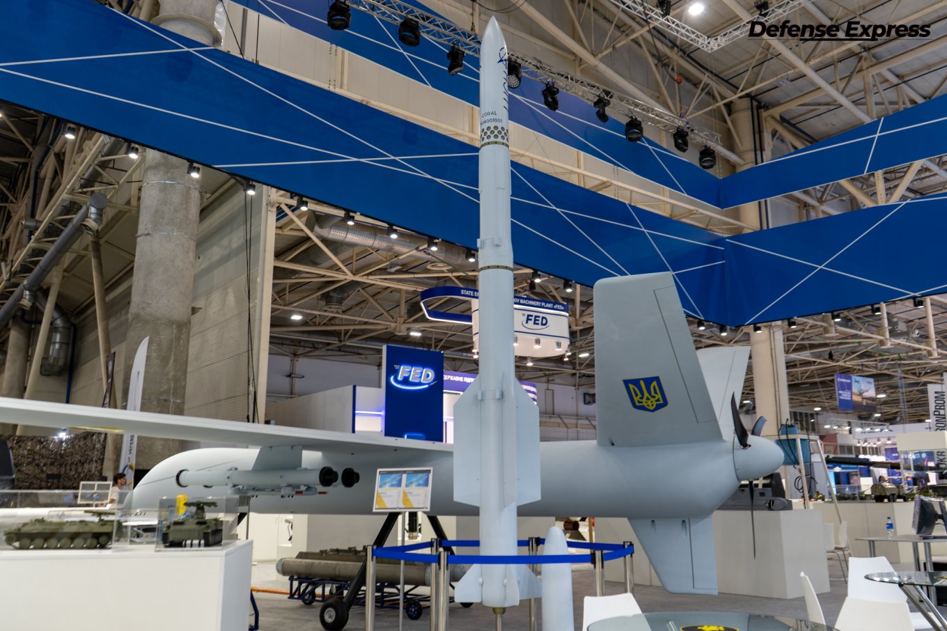 Українська уніфікована модульна ракета Корал на виставці Зброя та Безпека-2021