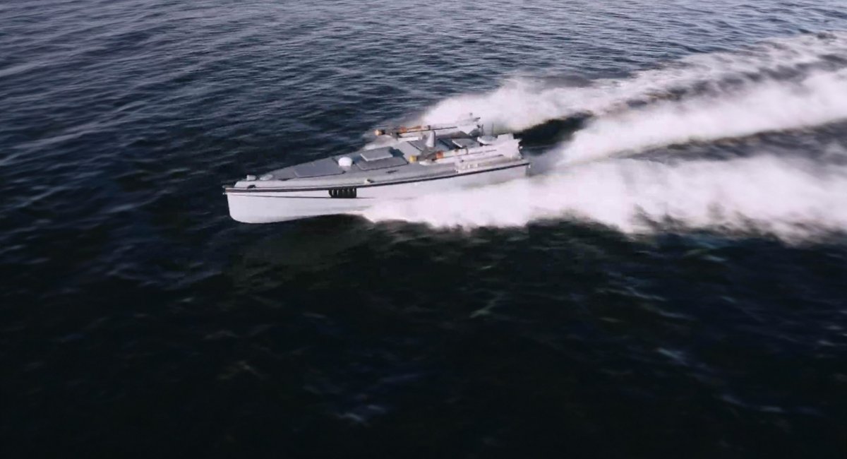 Ілюстративне зображення українського морського дрона Magura V7 з AIM-9