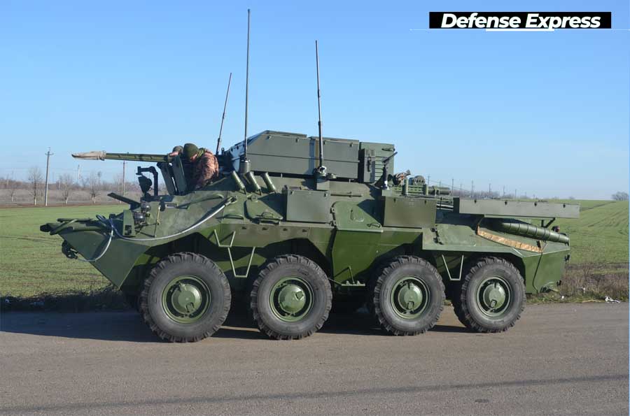 Командно-штабна машина К-1450 на базі БТР-70КШ виробництва ТОВ "Телекарт-Прилад"