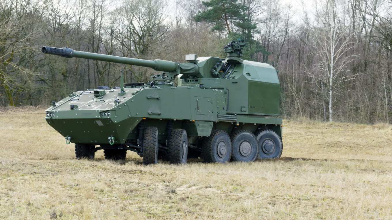 САУ RCH 155 на шасі MOWAG Piranha IV 10x10