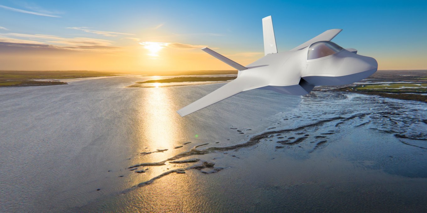 Рендер винищувача шостого покоління за проєктом GCAP