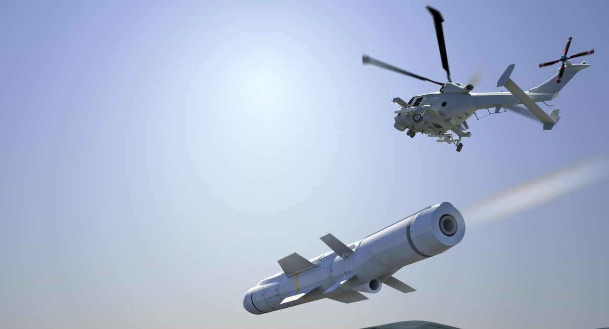 Пуск ПКР Sea Venom з гелікоптера