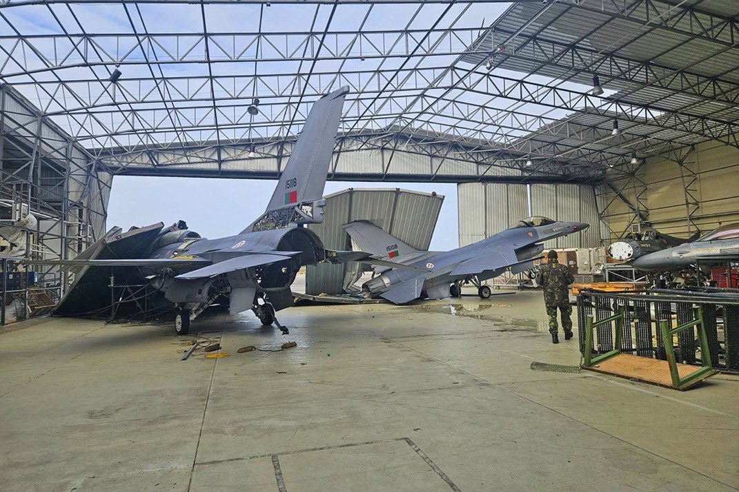 Kristin F-16 шторм португалія