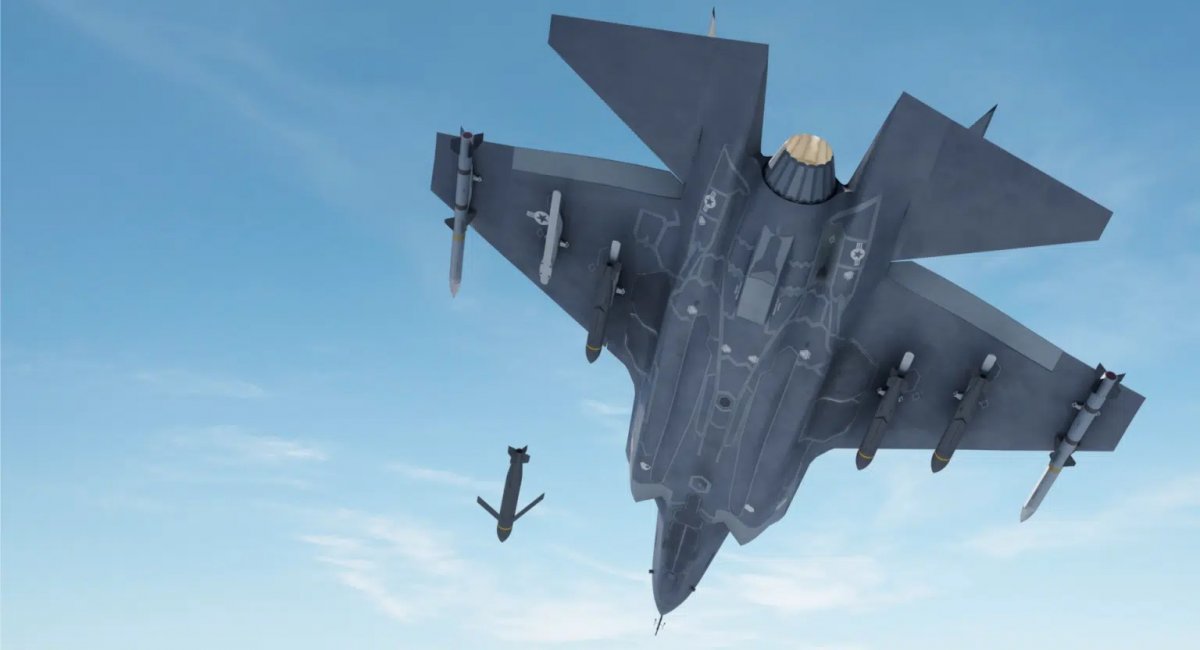 Пуск RAACM із F-35, рендер від CoAspire