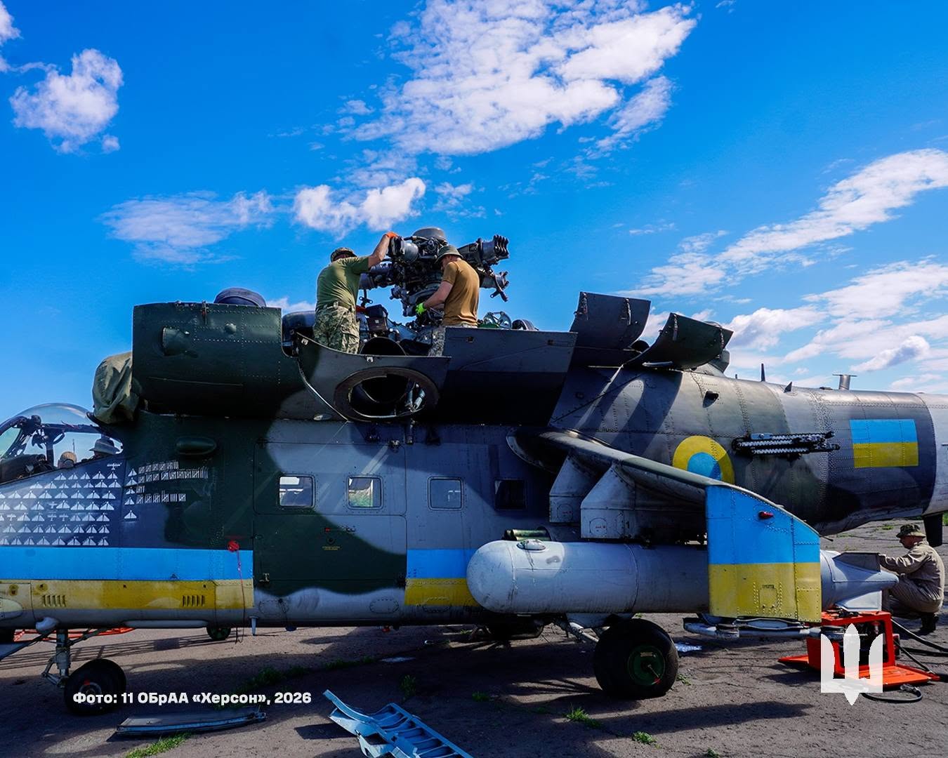 Чеський Ми-24В із 185 відмітками про уражені цілі. Фото - 11-та окрема бригада армійської авіації 