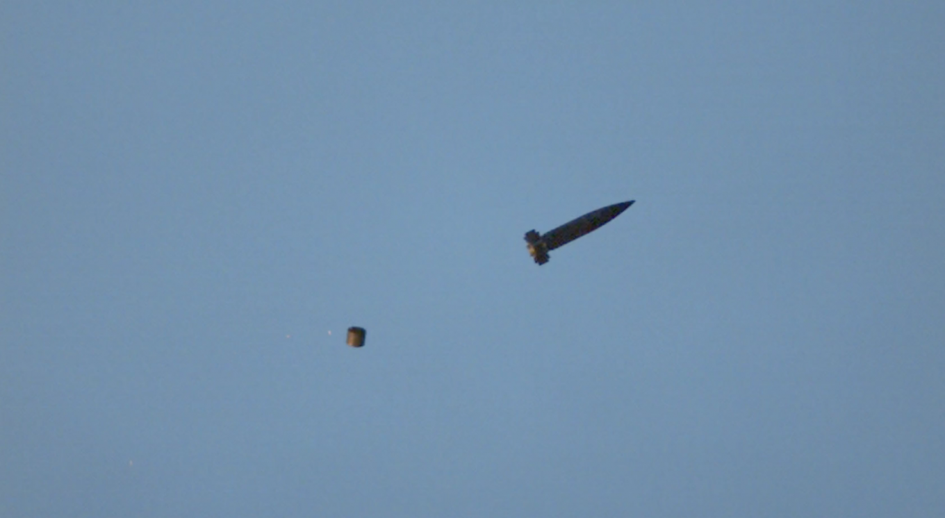 Katana в польоті під час випробувань. Фото - KNDS