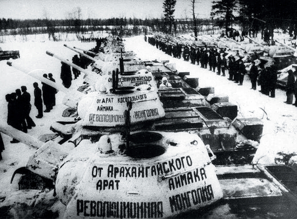 Т-34-76, придбані для радянських військ за рахунок Монголії, архівне фото з відкритих джерел