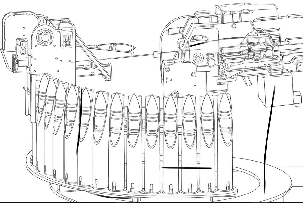 Запропонований автомат заряджання для танка T-1