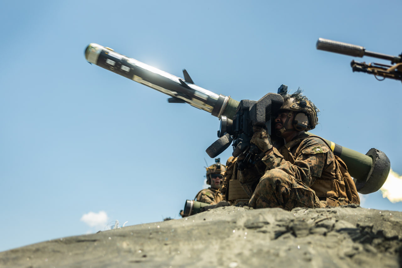 Запуск ракети з ПТРК FGM-148 Javelin