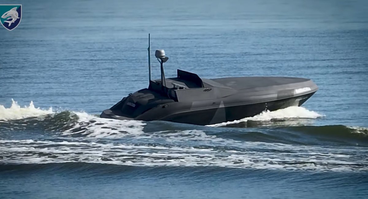 Ймовірно морський дрон Barracuda 9. Кадр з вдіео 40-ї бригади берегової оборони