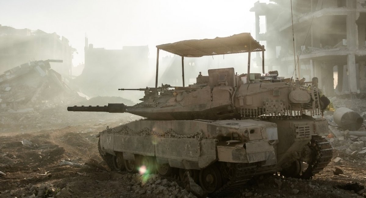 Merkava 4 із КАЗ Trophy у Секторі Гази. Фото - ЦАХАЛ