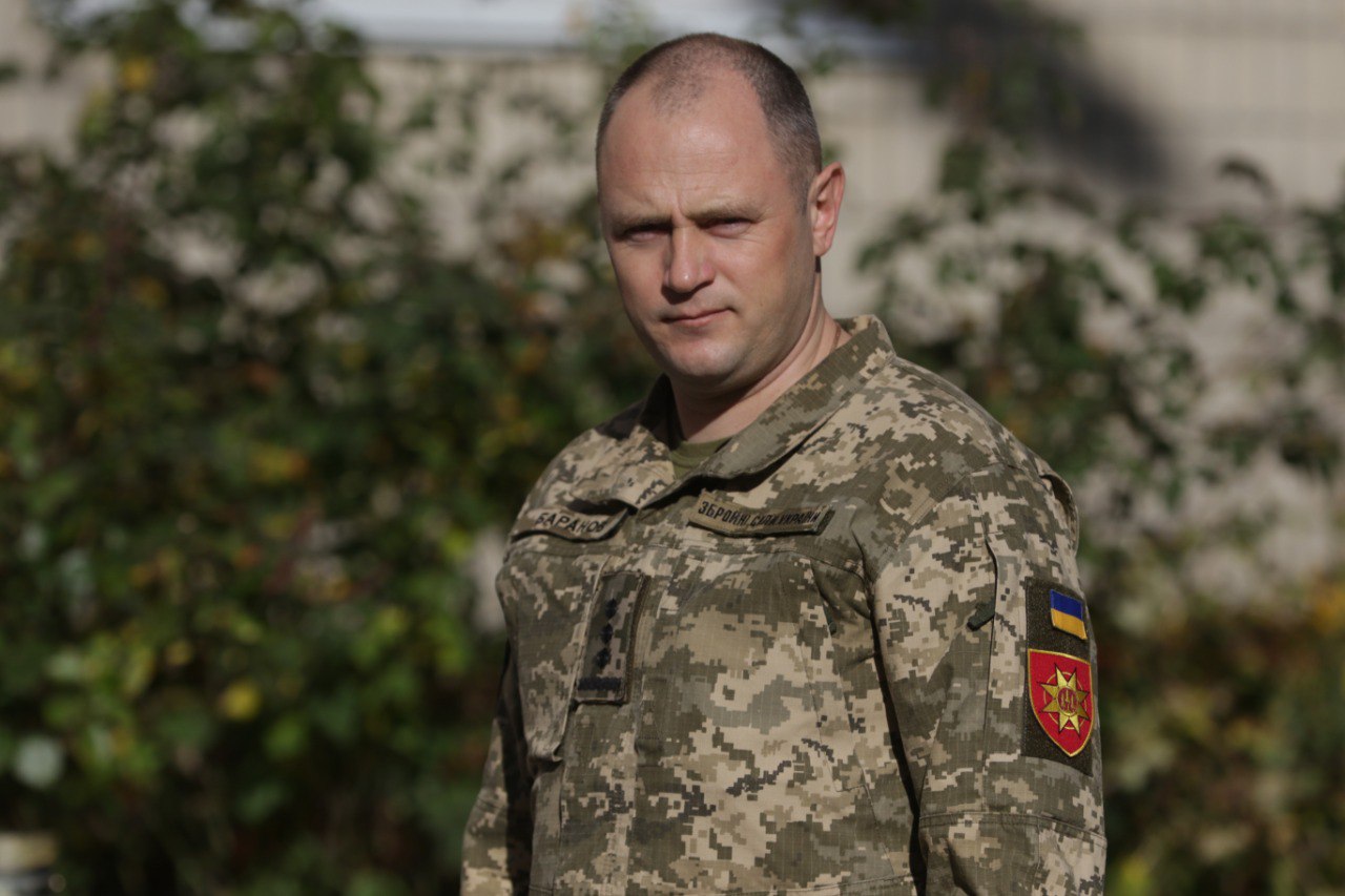 Командувач Ракетних військ і артилерії Збройних Сил України полковник Сергій Баранов