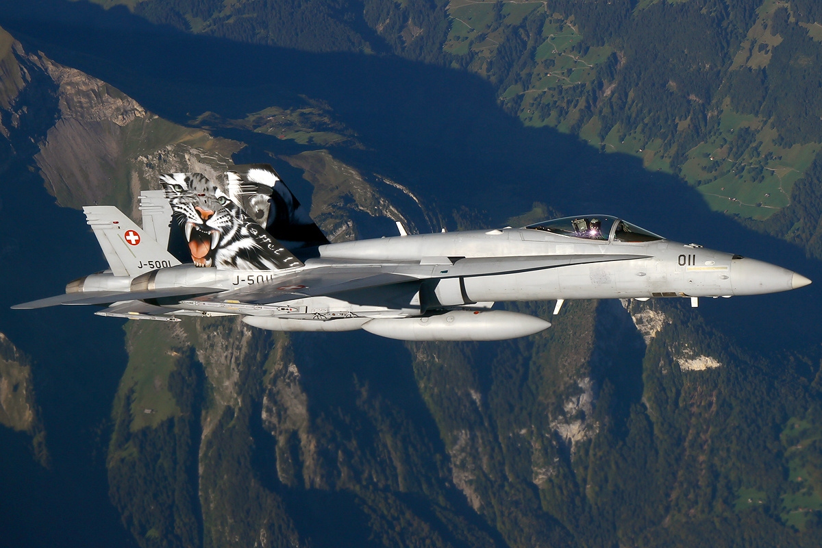 Винищувач F/A-18C ПС Швейцарії