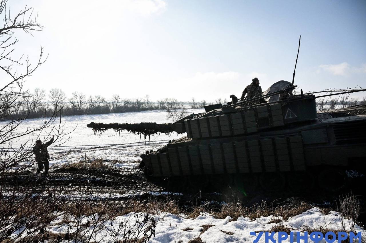 Танк Leopard 1A5 з додатковим захистом 44-ї ОМБр ЗСУ