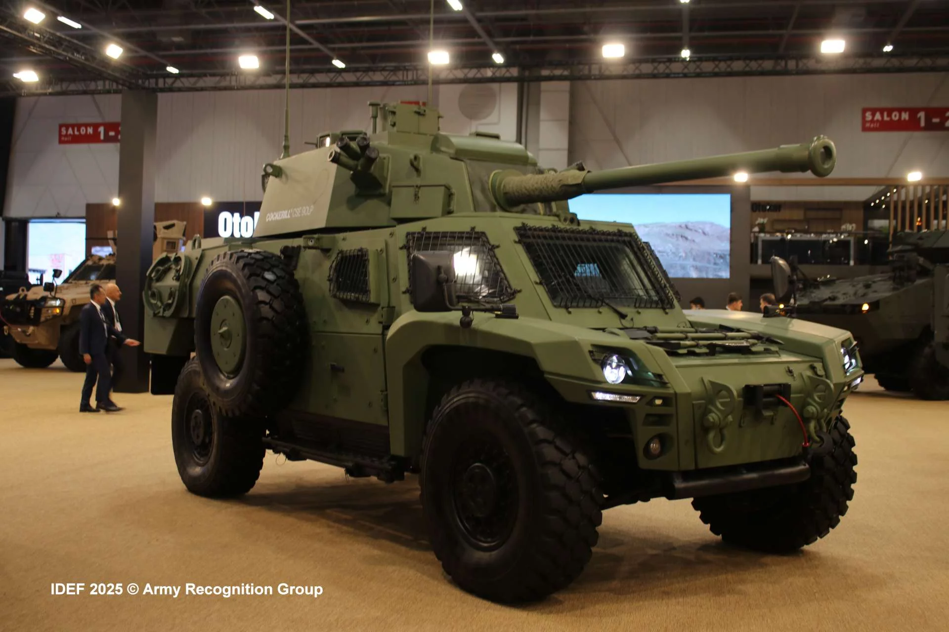 Броньована розвідувальна машина Akrep II з модулем Cockerill CSE 90LP на IDEF-2025