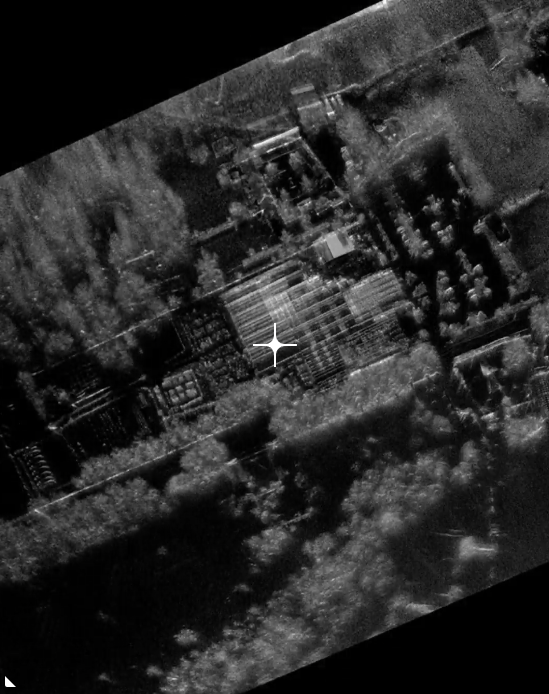 Приклад SAR зображення яке може отримати дрон SAHARA