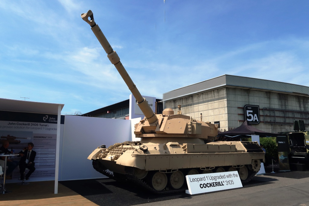 Башта Cockerill 3105 на Leopard 1A5, літо 2022 року