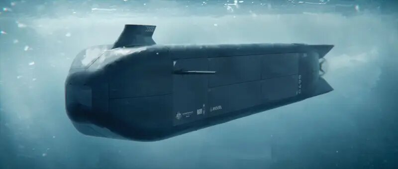 Рендер великого підводного морського безпілотника Ghost Shark