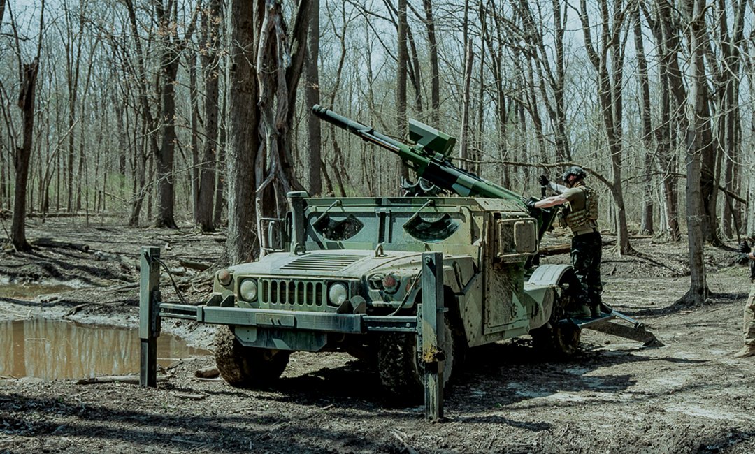 105-мм САУ Hawkeye MHS під час випробувань в Україні