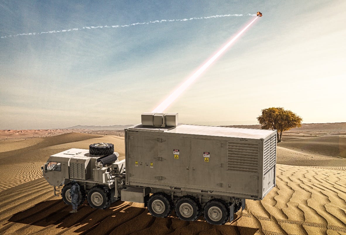Ілюстрація до програми Indirect Fire Protection Capability-High Energy Laser (IFPC-HEL) system від Lockheed Martin
