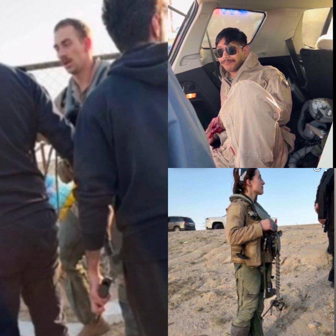 Фотографії трьох пілотів після збиття їх літаків над Кувейтом, ймовірно загалом їх було чотири. Фото з соцмереж