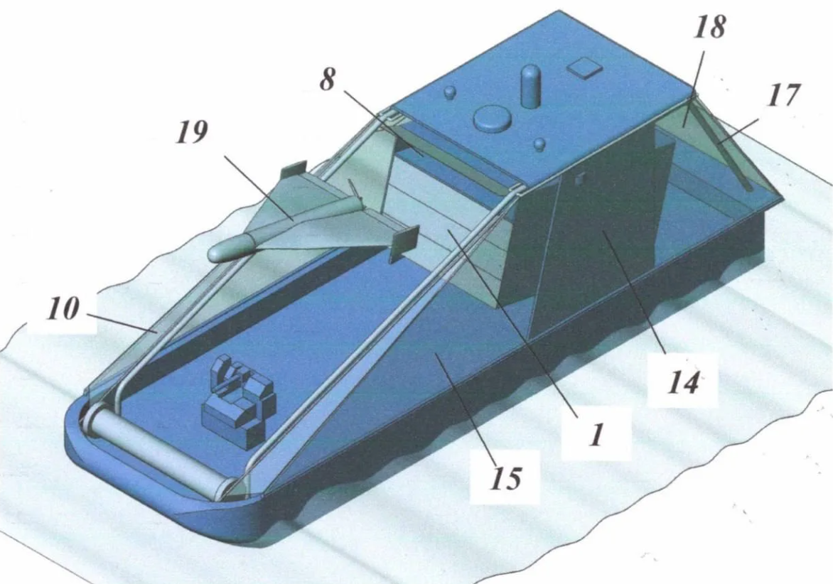 Новий проєкт морського дрона-носія БПЛА, ймовірно 