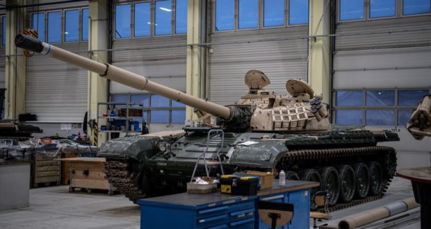 Відновлення марокканських Т-72Б для ЗСУ на потужностях чеської Excalibur Army, січень 2022 року, фото з відкритих джерел