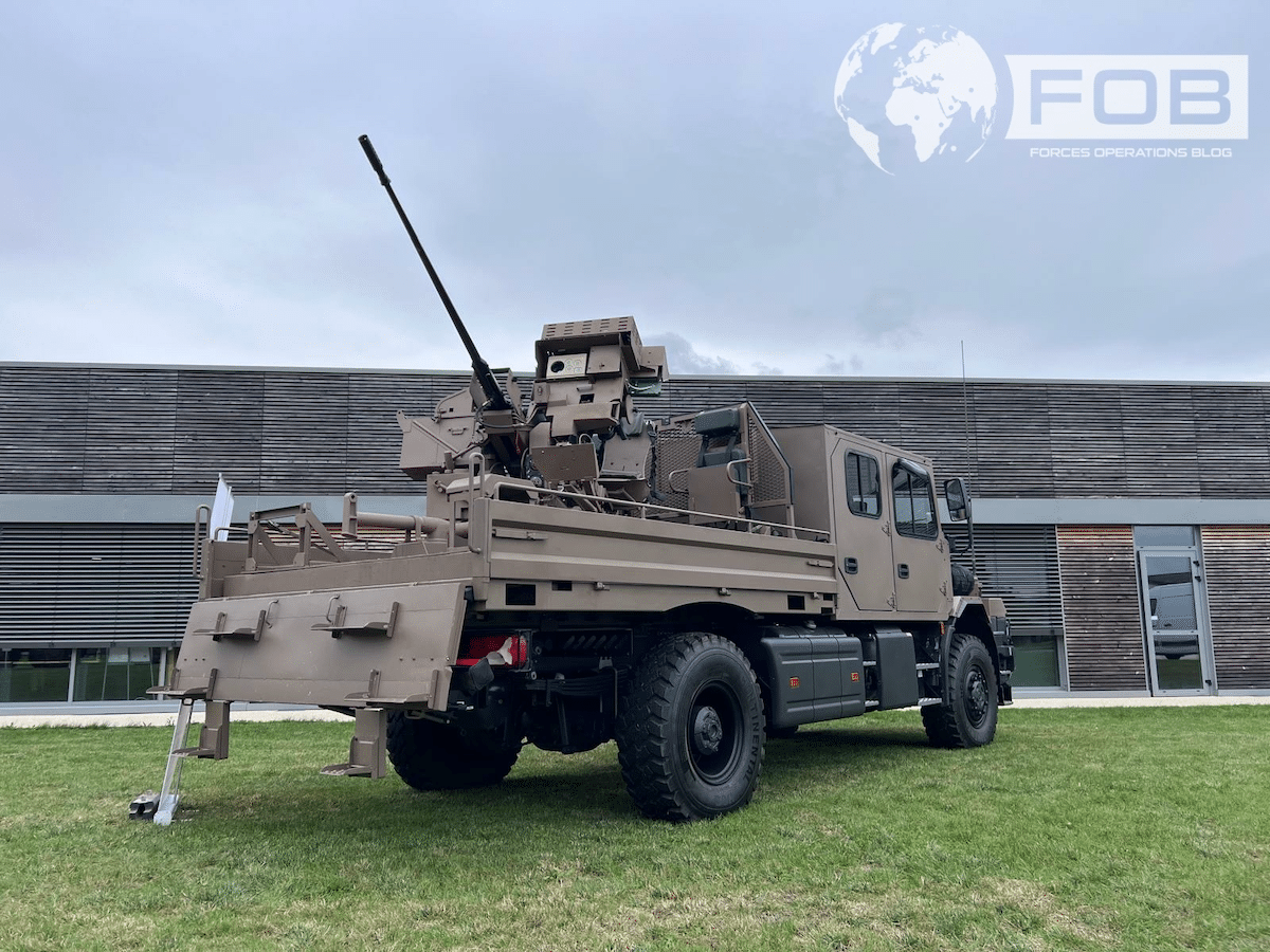 Вантажівка Scania V3P PAMELA як база для протидронової зенітки Proteus