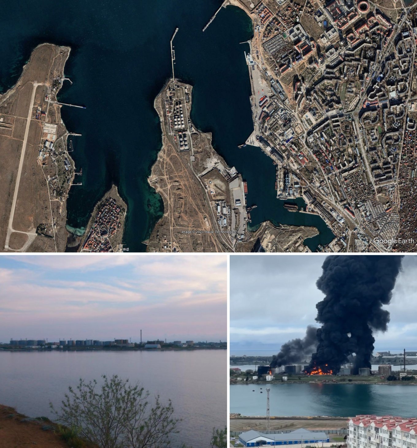 Пожежа на нафтоперевальному терміналі у Севастополі