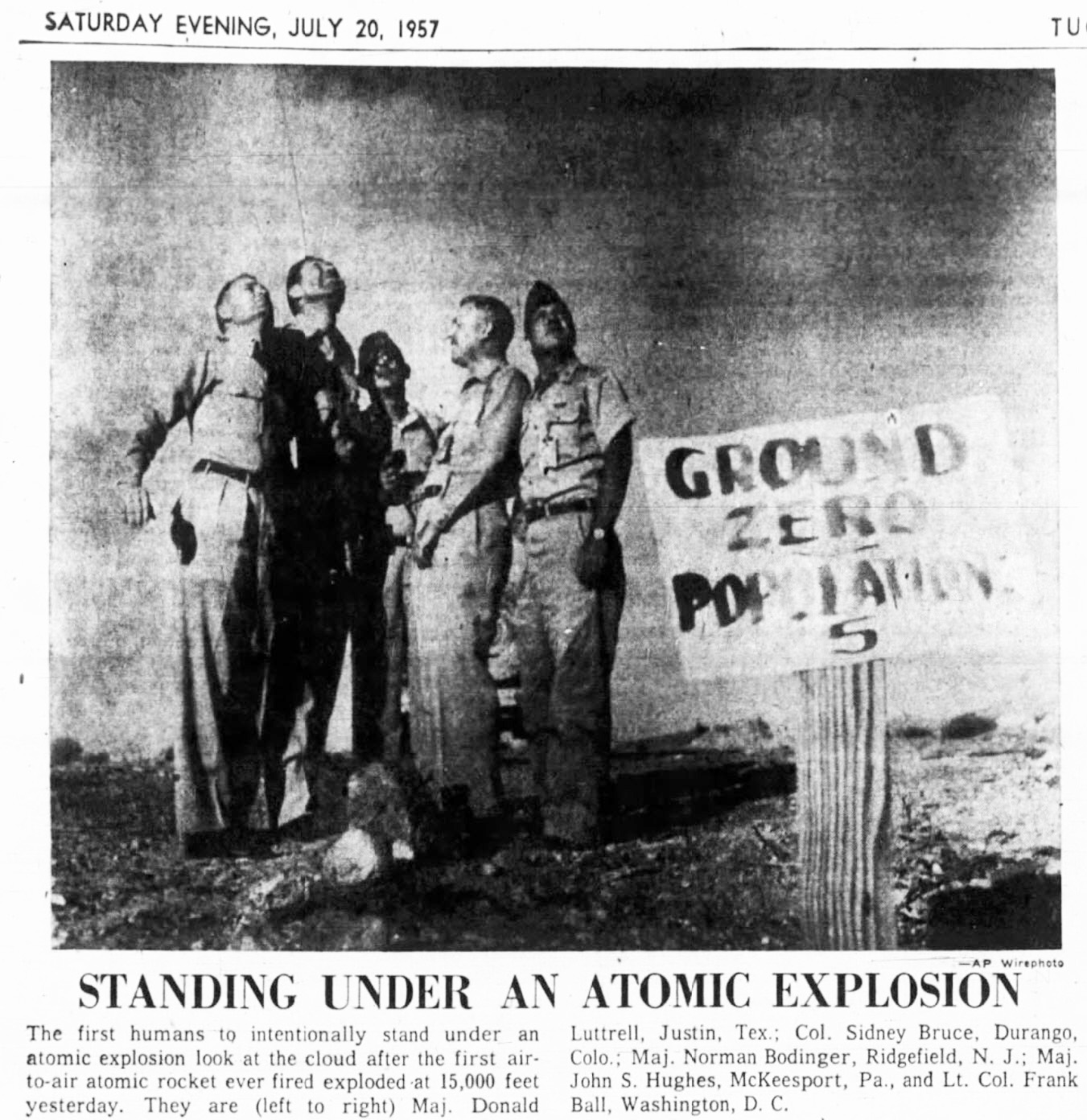 Operation Plumbbob John, Ding Dong, MB-1 Genie