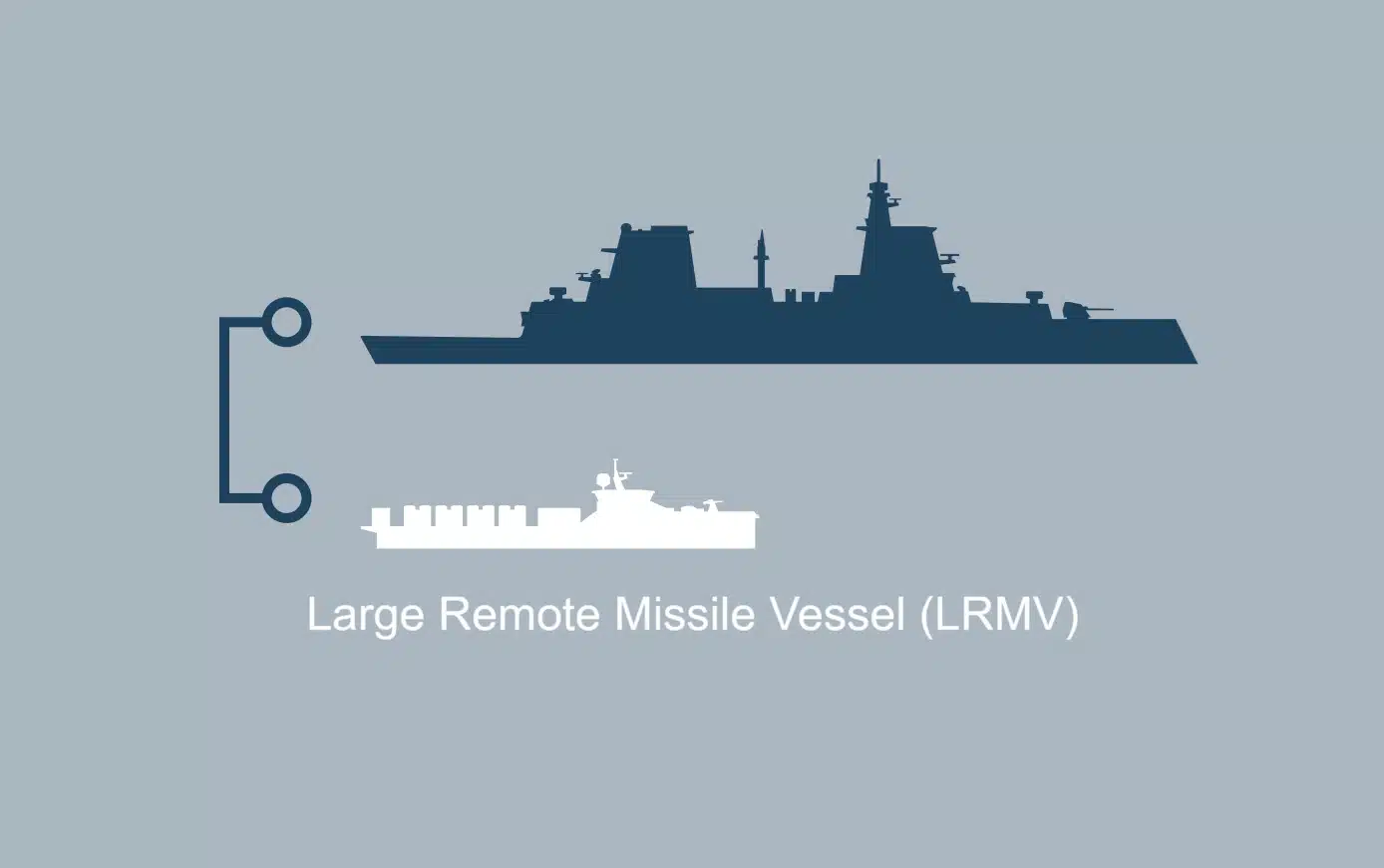 Кооперація між фрегатом F-127 та безпілотником LRMV. Фото - Бундесвер