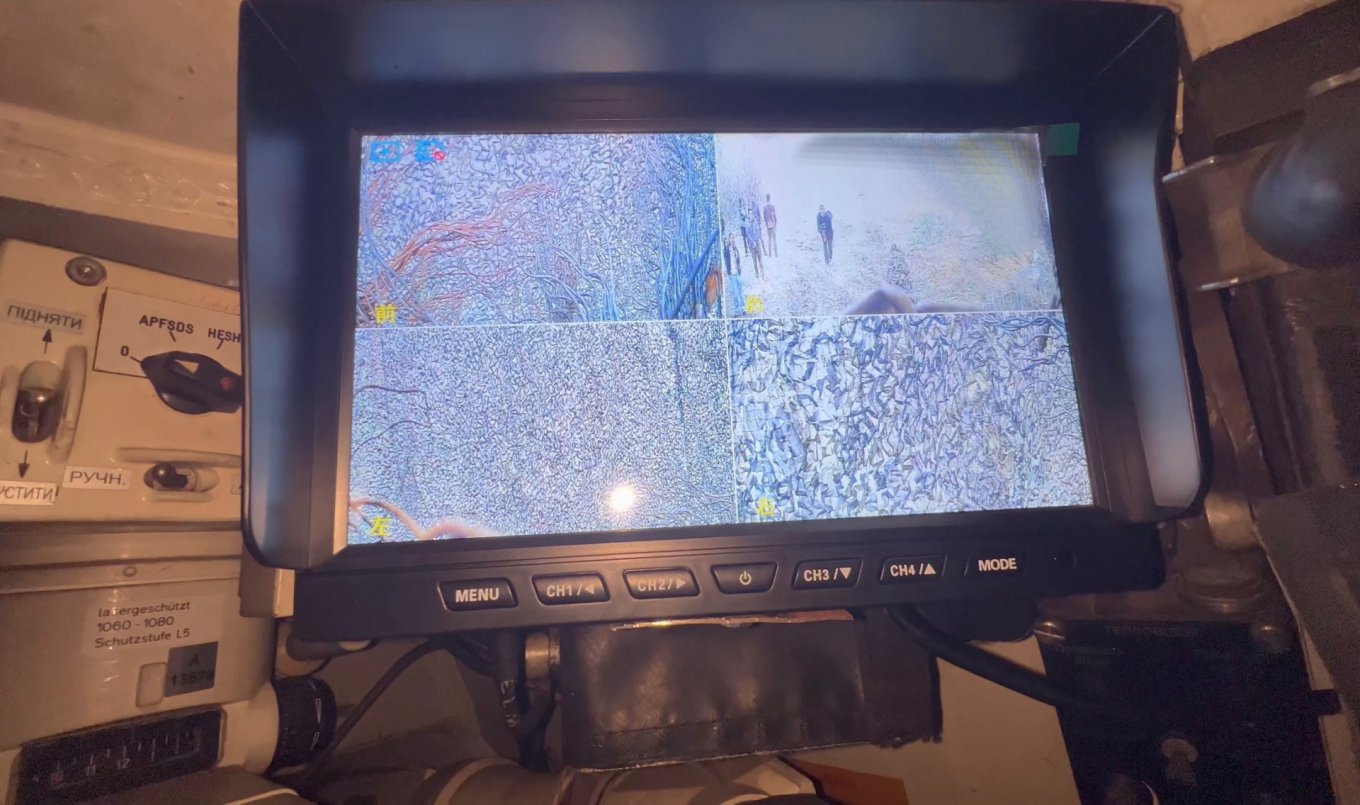 Вивід зображення з камер на танку Leopard 1A5 5-ї ОВМБр