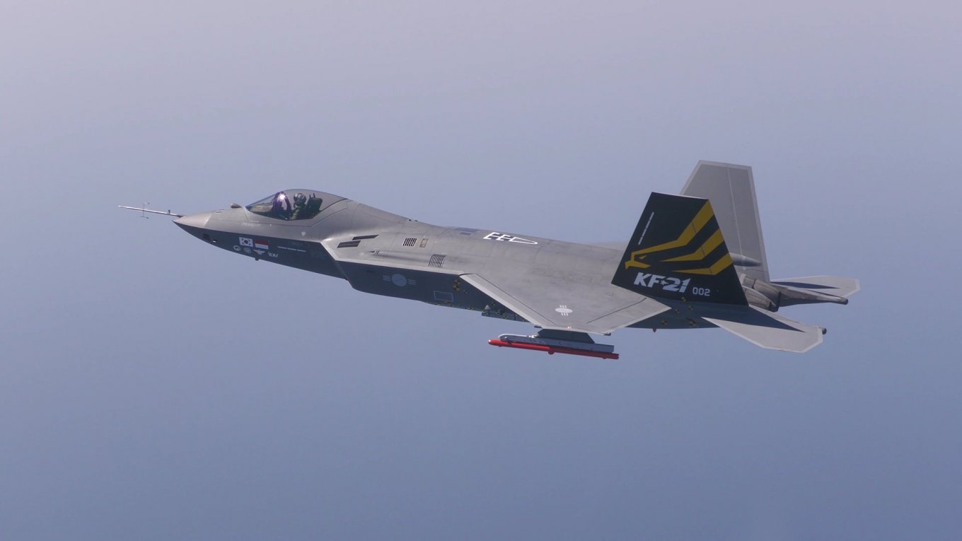 Південнокорейський винищувач KF-21 під час випробувань