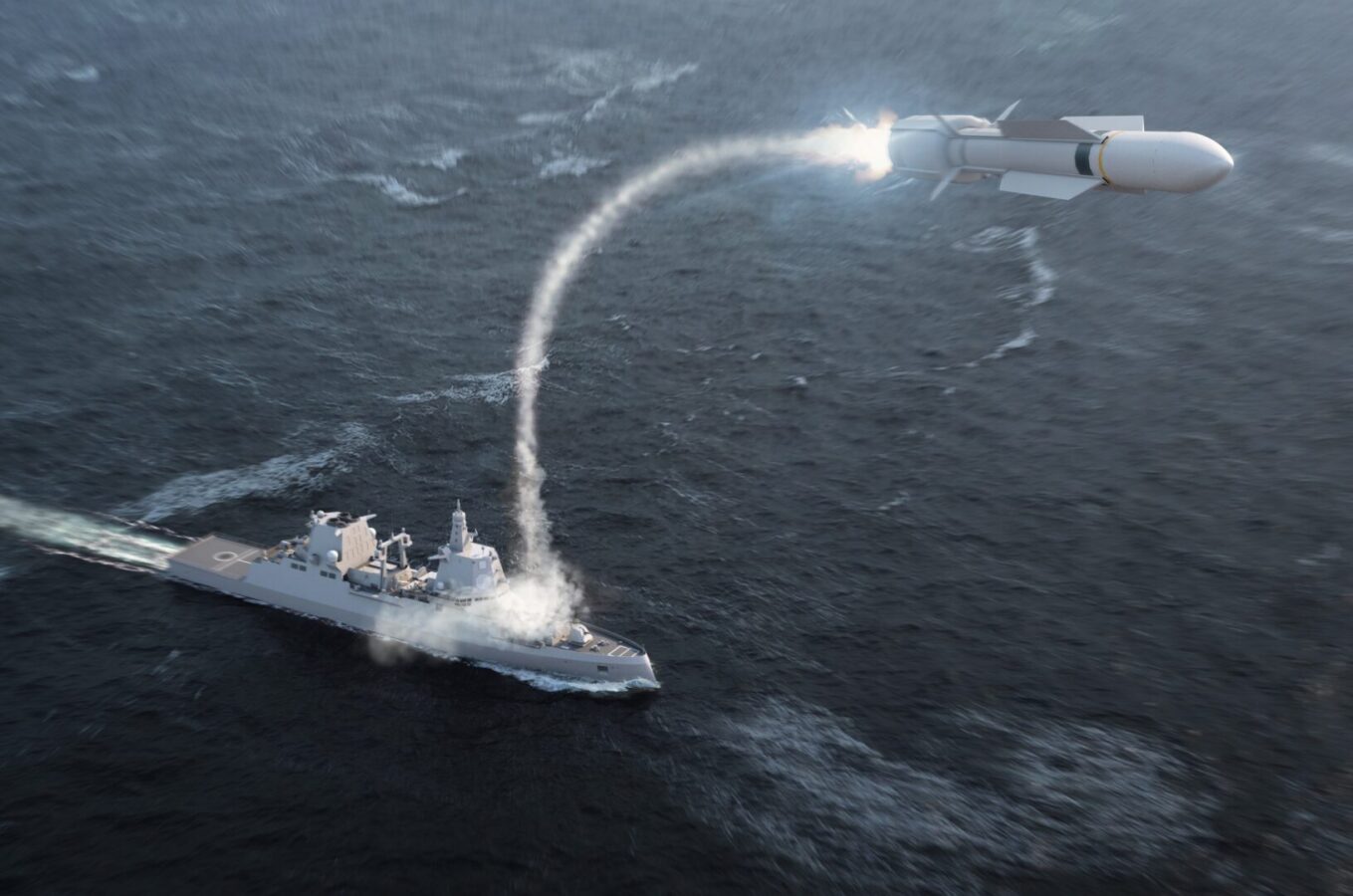 Ілюстрація проєкту фрегатів типу F127 від Thyssenkrupp Marine Systems