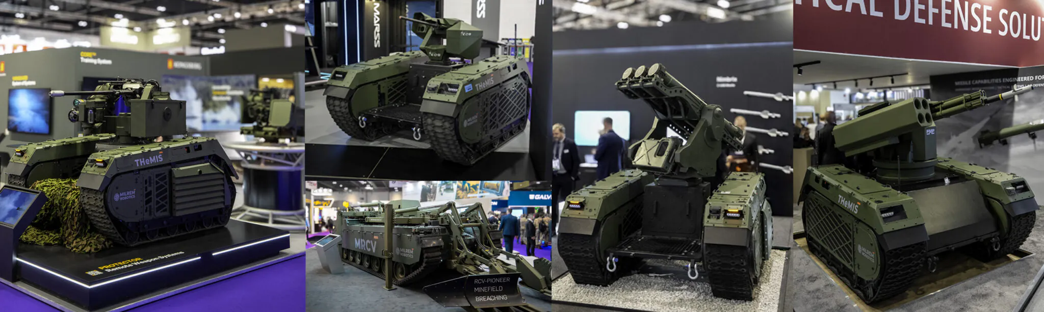 Всі представлені варіанти THeMIS під час DSEI 2025