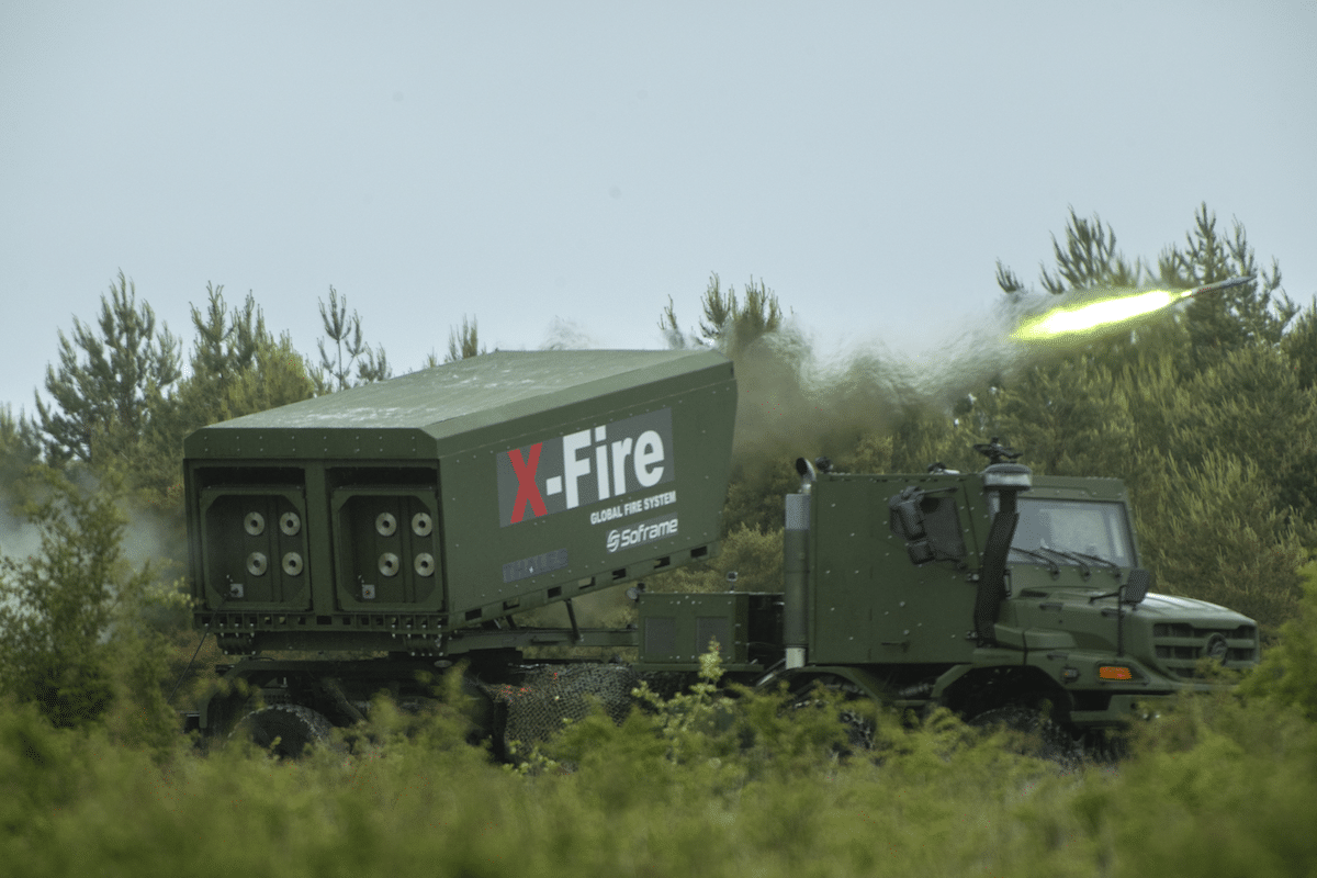 Пускова установка РСЗВ X-Fire. Фото: Thales