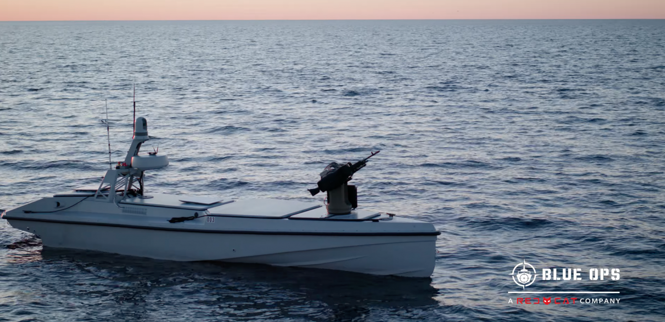 Морський дрон Variant 7 із автономною туреллю Bullfrog