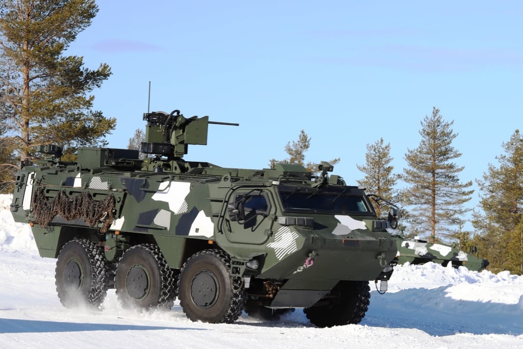 БТР Patria 6x6 з бойовим модулем Protector RS4