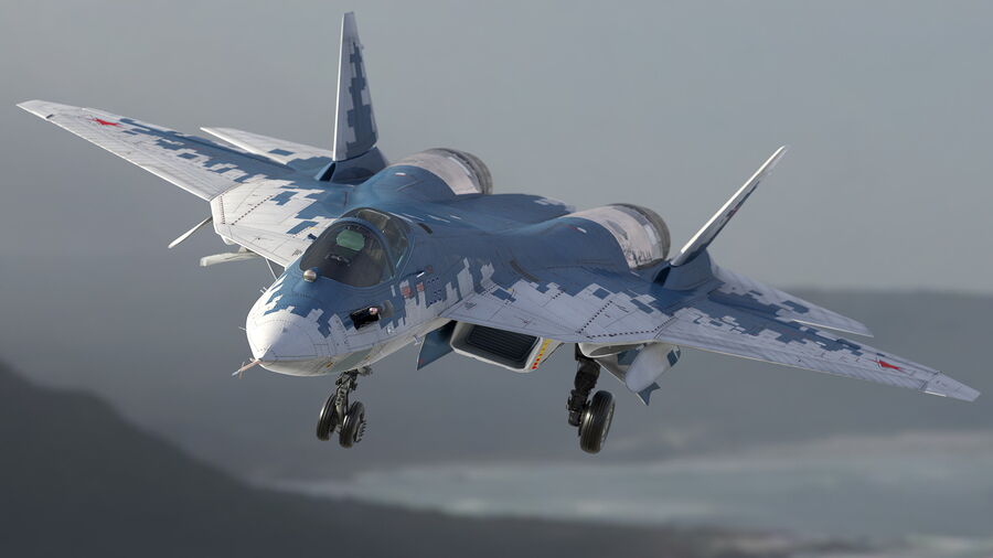 Винищувач Су-57 п'ятого покоління Росія