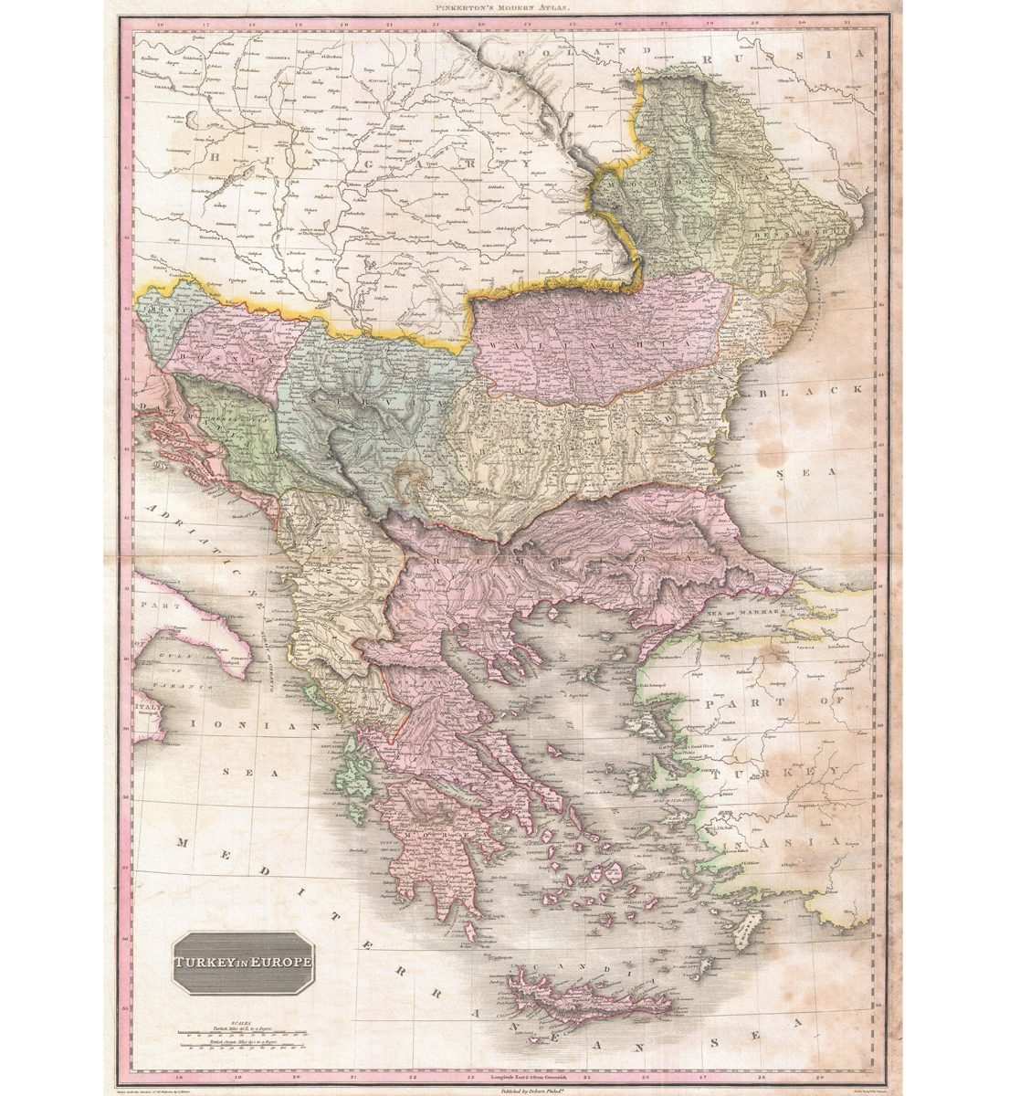 Карта володінь Туреччини в Європі, 1812 р. Defense Express
