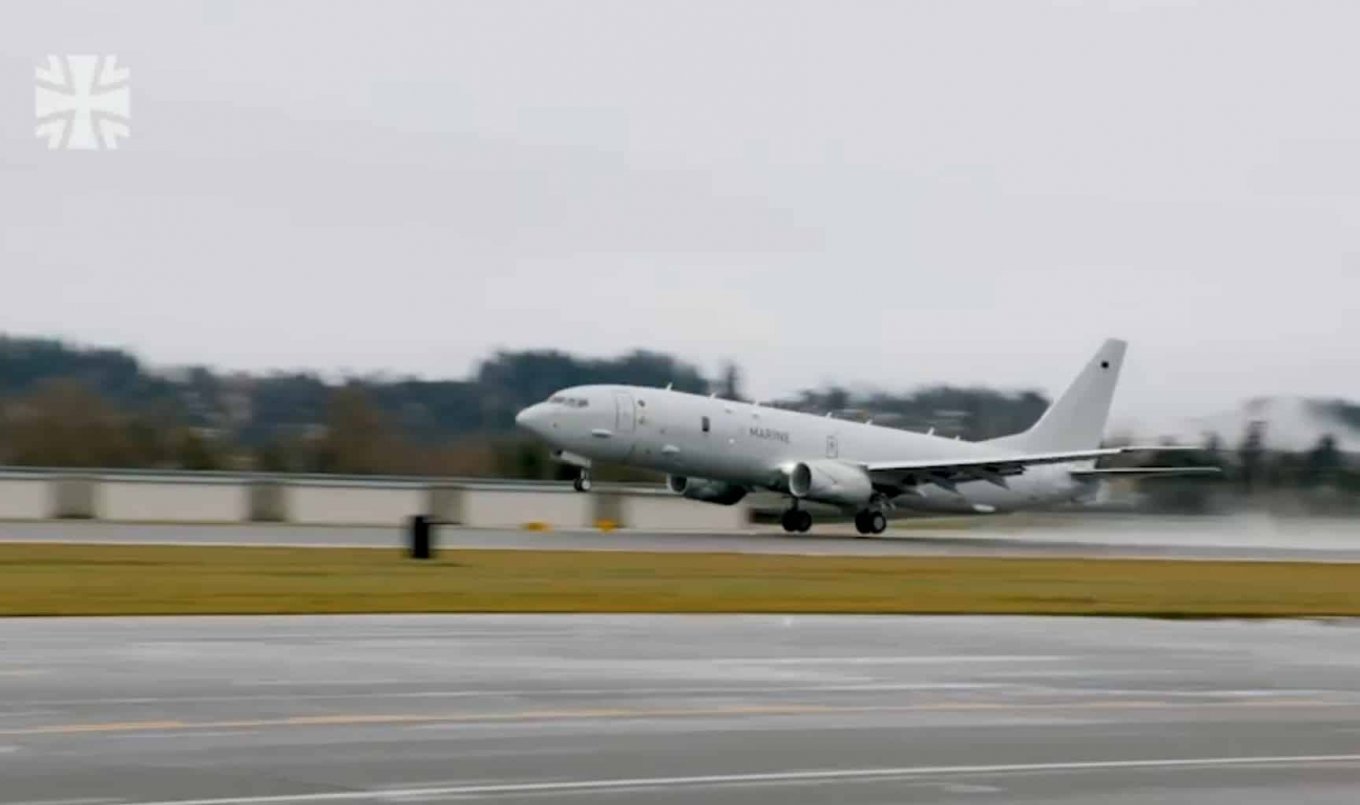 Перший політ німецького P-8A Poseidon. Кадр з відео від Bundeswehr