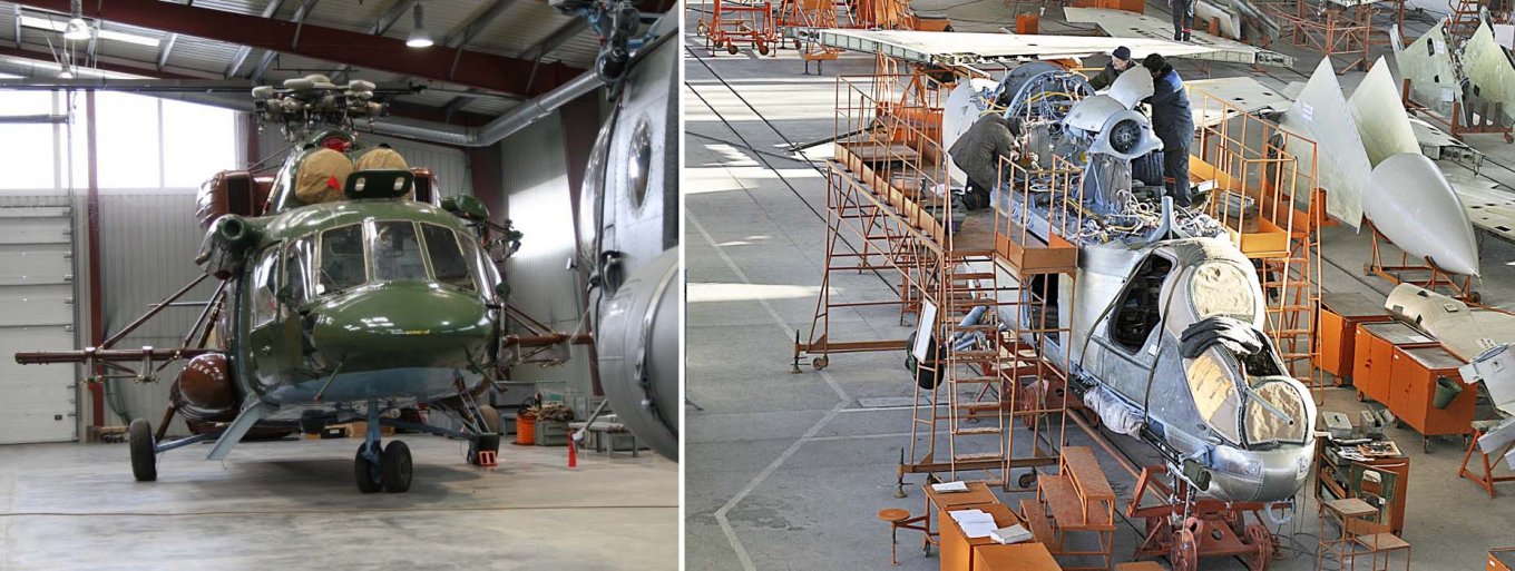Білоруський 558 Авіаційний ремонтний завод декларує можливість ремонту Мі-24, а ось Aviabaltika Aviation Ltd. здебільше займається ремонтом транспортних Мі-8/17