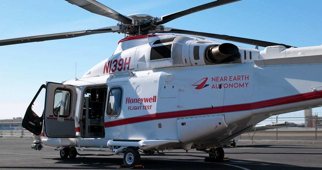 Вертоліт Leonardo AW139 на якому випробовують автономні можливості компанії Honeywell та Near Earth Autonomy