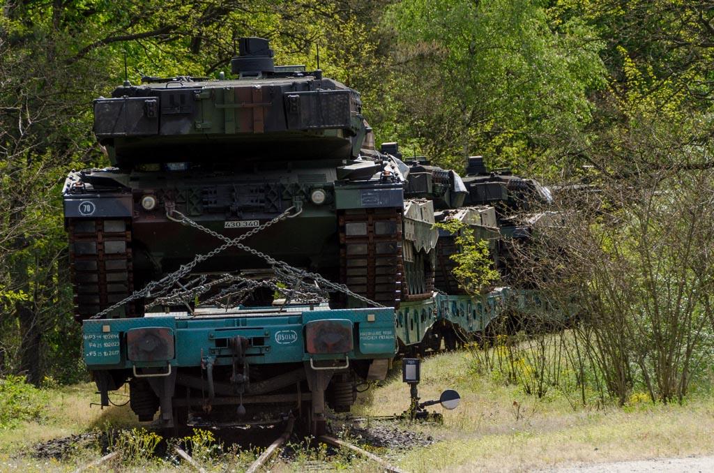 Перевезення польських Leopard 2 залізницею